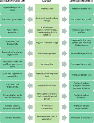 Land degradation neutrality and carbon neutrality: approaches, synergies, and challenges